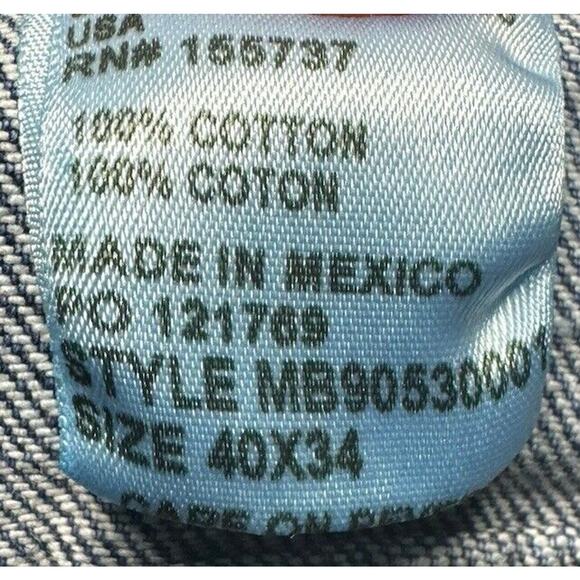 Cinch Men's Straight Leg Med Wash Blue Western Cowboy Jeans - Size 40x32 - Picture 7 of 7